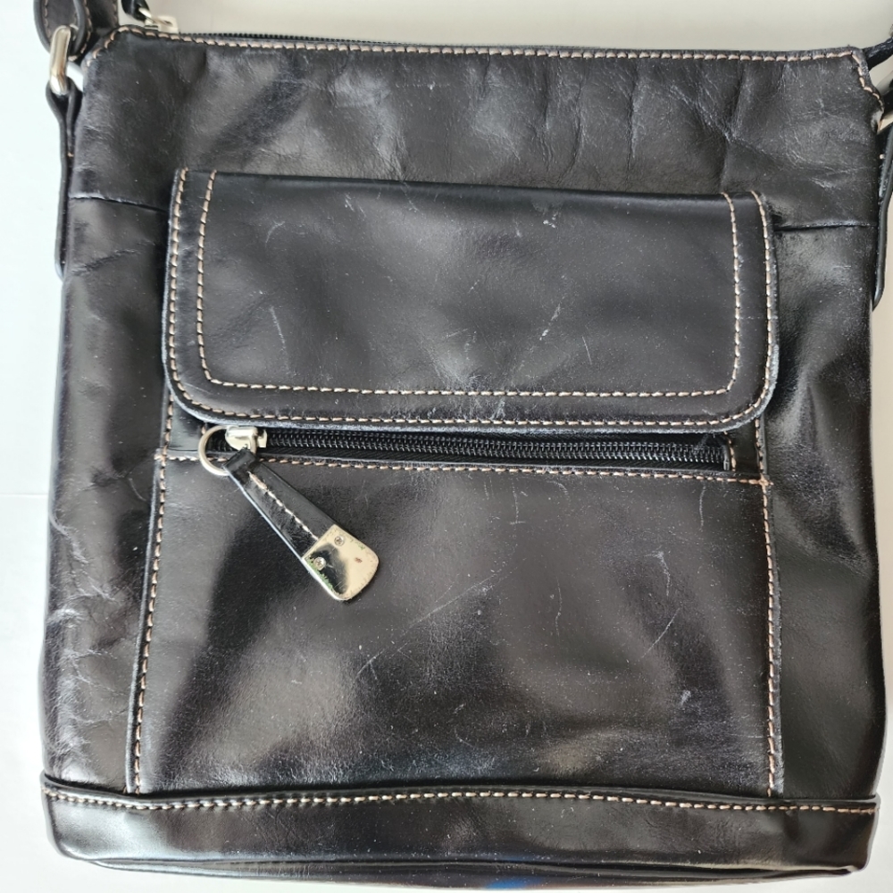 Giani Bernini Black Leather Bag - Picture 12 of 16